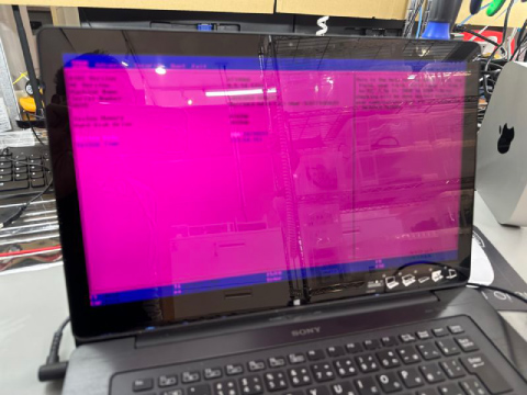 VAIO 色がおかしい