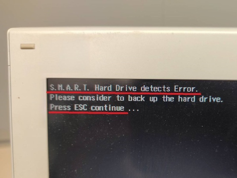 VAIO S.M.A.R.T.エラーが出るHDD