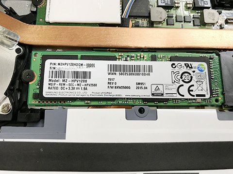 SSDの空き容量が残っていない。128GBから 512GBに増量し今の環境をまるごと移す事例