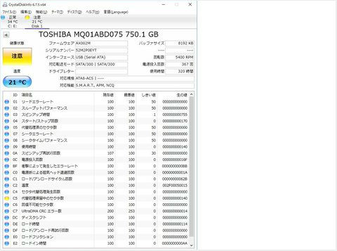 ハードディスクの交換